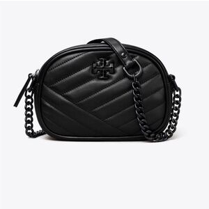 TORY BURCH Kira Quilted Crossbody Camera Bag Coated Black
